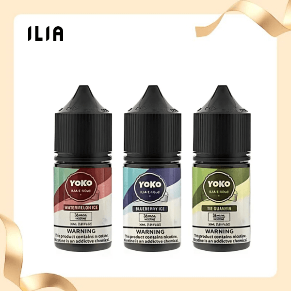 ILIA YOKO 哩亞小煙油：30ml/35mg 全系列 16 款口味 | 台灣現貨高品質尼古丁鹽